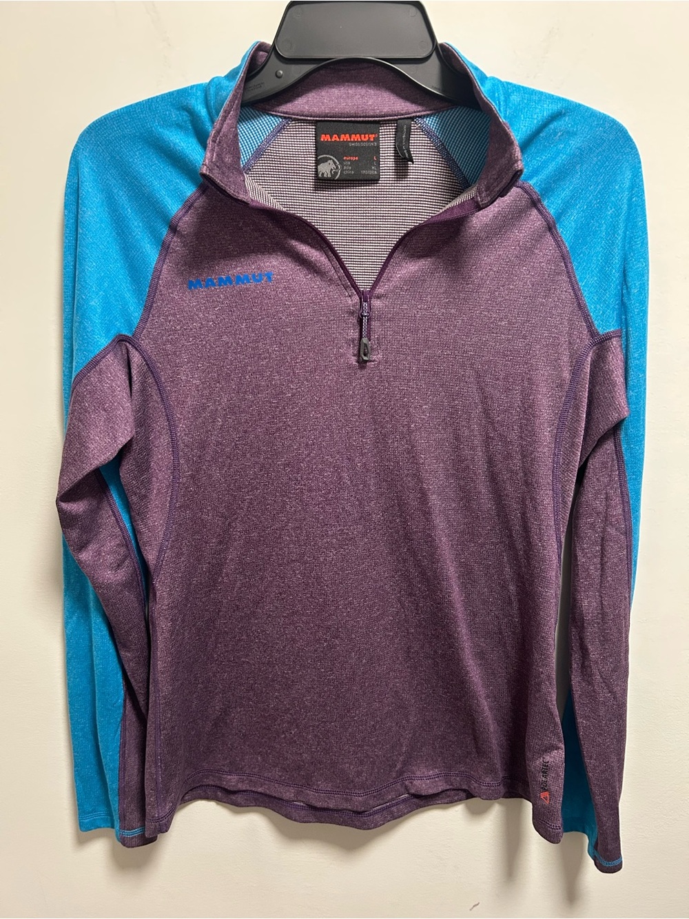 Mammut Plum and Teal Half-Zip Pullover